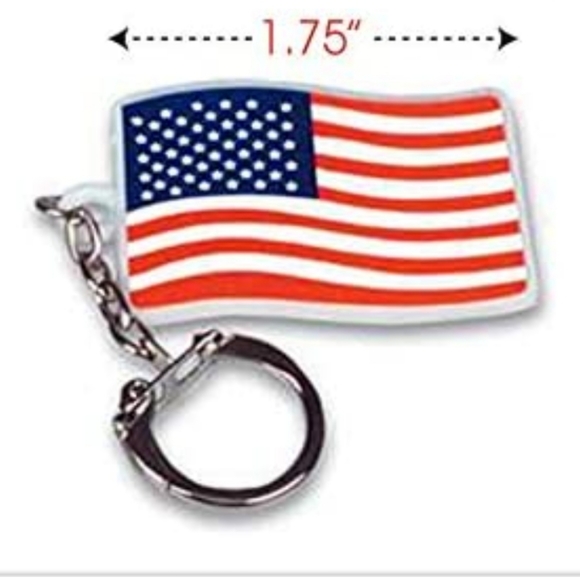 24 American Flag Keychains NWT - Picture 3 of 3